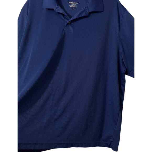 Saddlebred Comfort Performance Big & Tall 2X Men's Polo Shirt Blue Golf Outdoors - Picture 3 of 13